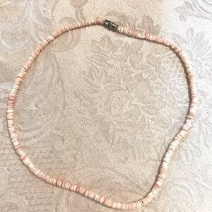 Coral Heishi Shell Vintage Choker Necklace